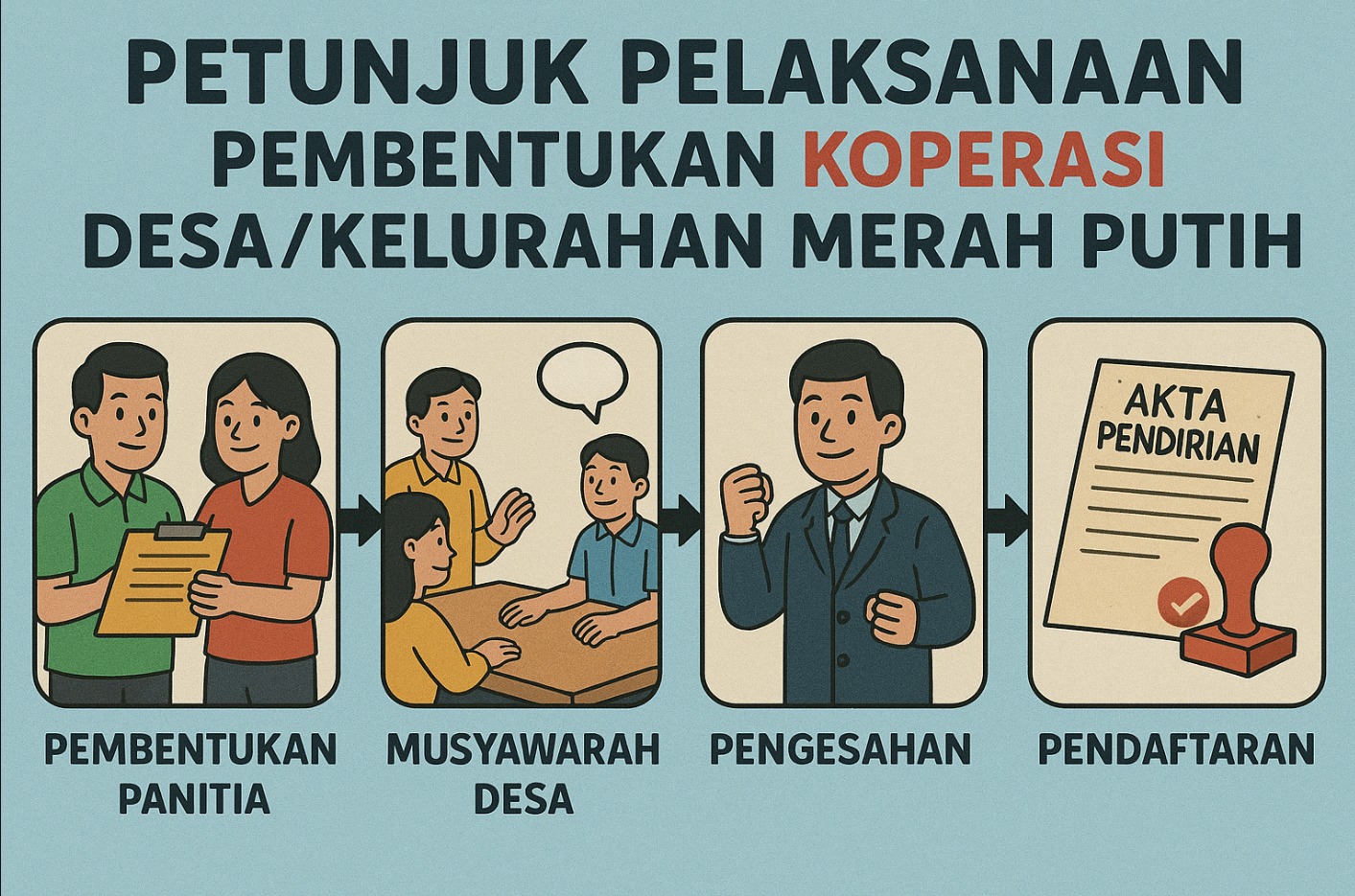 Mengenal Ruang Lingkup Petunjuk Pelaksanaan Pembentukan Koperasi Desa/Kelurahan Merah Putih